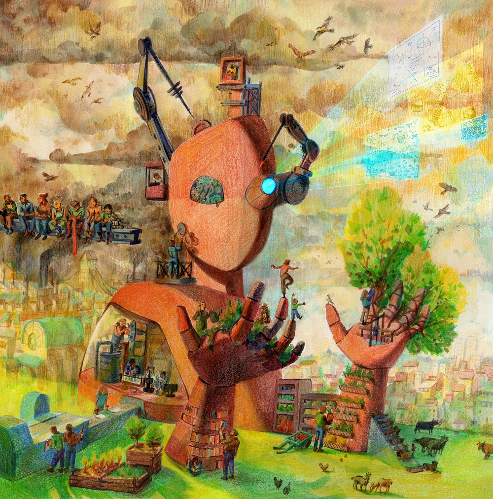 Illustration d'un robotidustriel