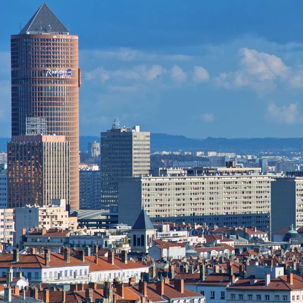 Photographie du quartier de la Part-Dieu