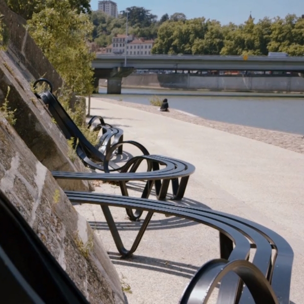 Nouages, oeuvre de Pablo Reinoso, Rives de Saône Lyon