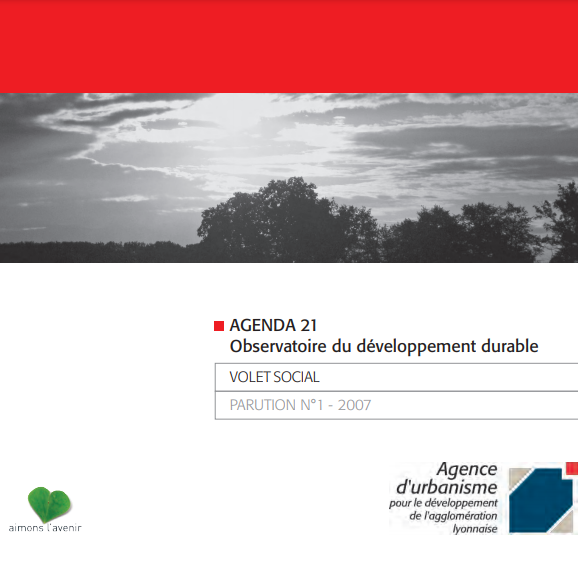 Vue de la couverture de la parution n°1 du volet social de l'agenda 21