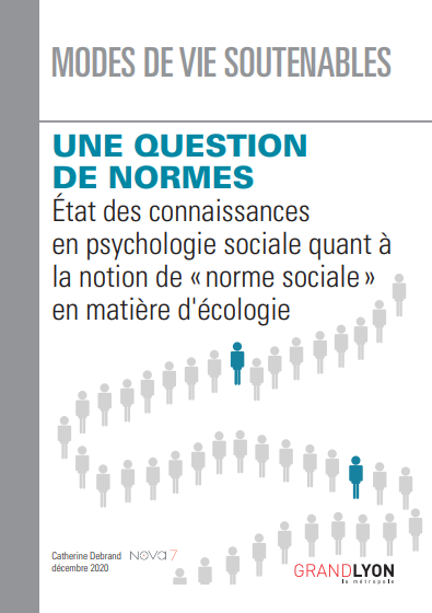 Couverture de l'étude Modes de vie soutenables - Une question de normes