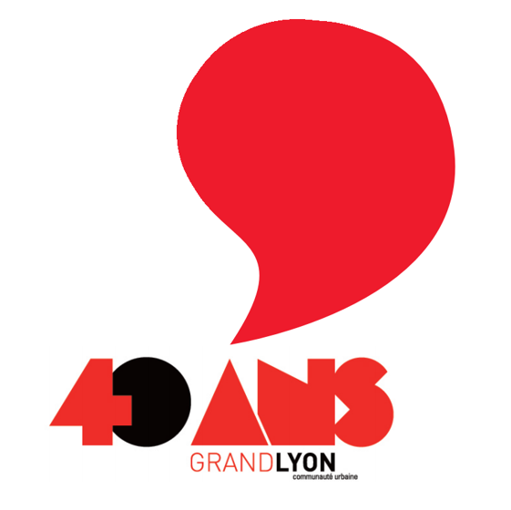Logo des 40 ans du Grand Lyon