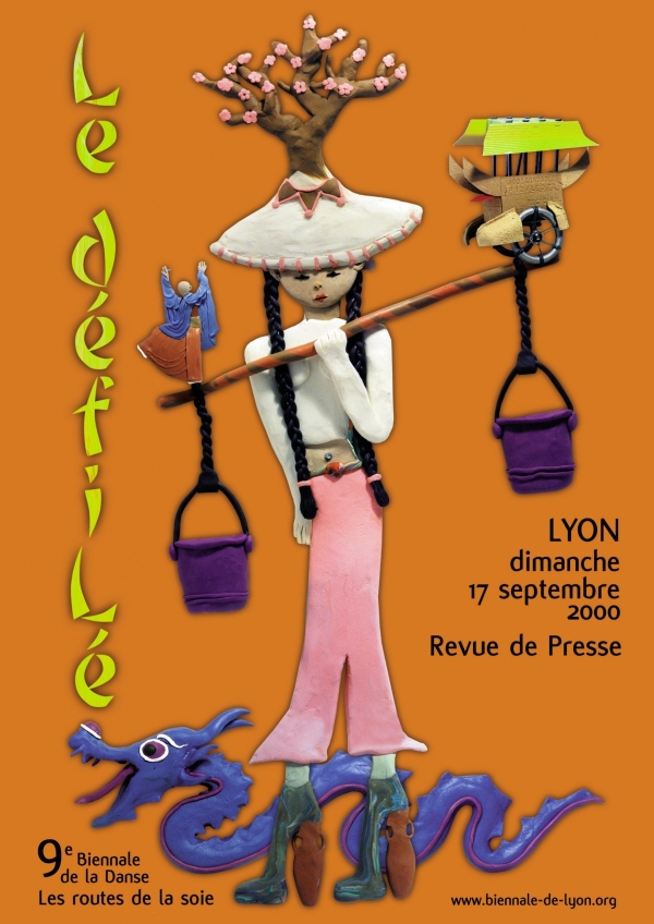 Affiche du de la biennale de la danse en 2000