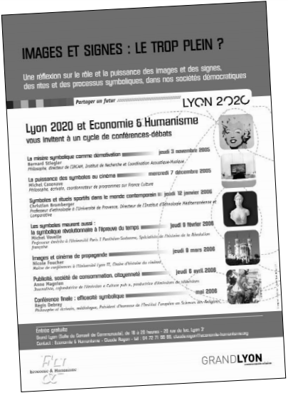 Affiche de la conférence Images et signes : Le trop plein ?