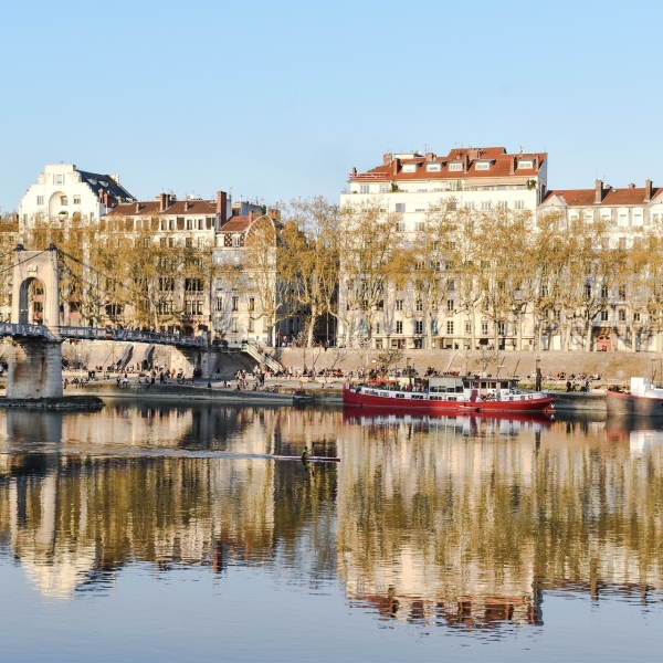 Photographie des quais du Rhône