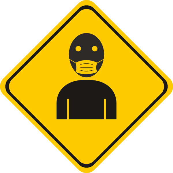 Illustration représentant un bonhomme portant un masque