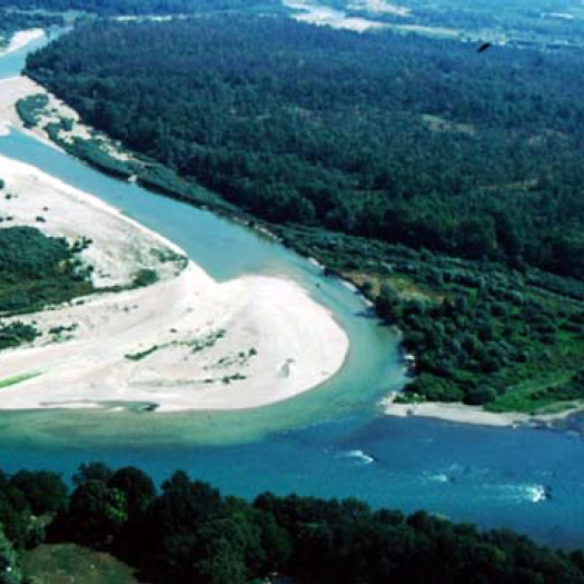 Photographie de la Confluence Ain-Rhône