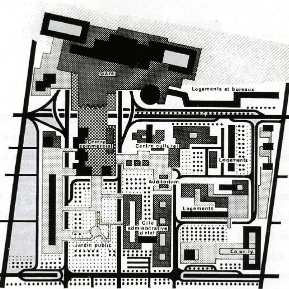 Plan du quartier de la Part-Dieu