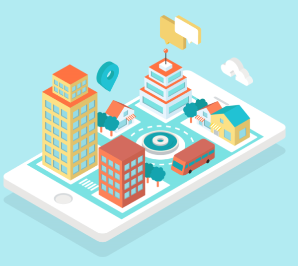 Illustration d'une "smart city"