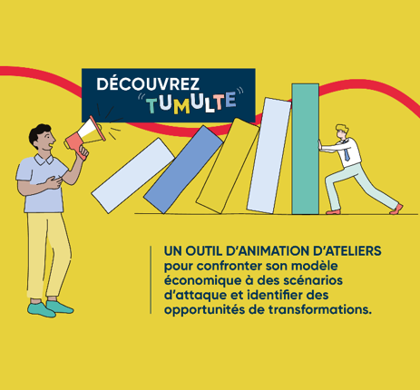 Découvrez Tumulte : Un outil d'animation d'ateliers pour confronter son modèle économique à des scénarios d'attaque et identifier des opportunités de transformations.