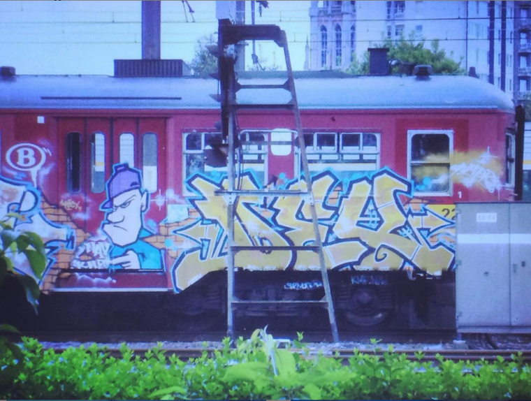 Index, peinture du train (Belique)