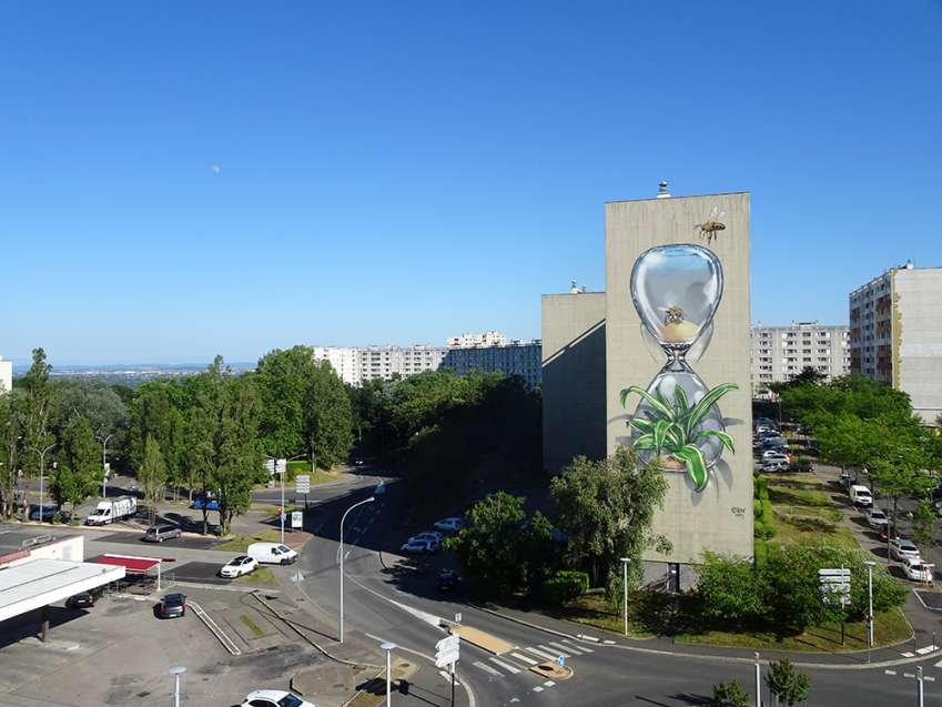 Photo de la fresque peinte à rillieux-la-pape