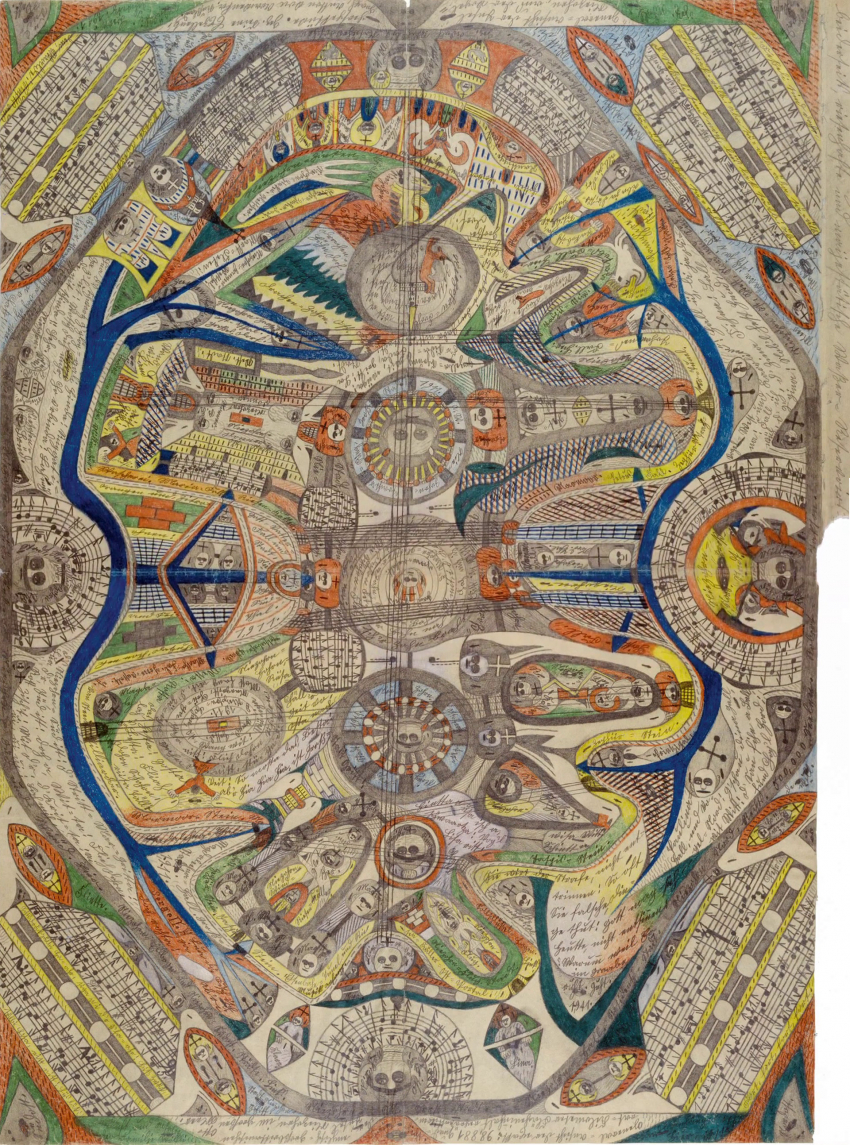 Vue générale de l'île Neveranger, Adolf Wölfli, 1911.
