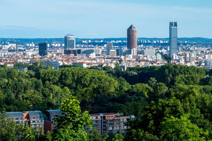 Photo de Lyon en vue aérienne