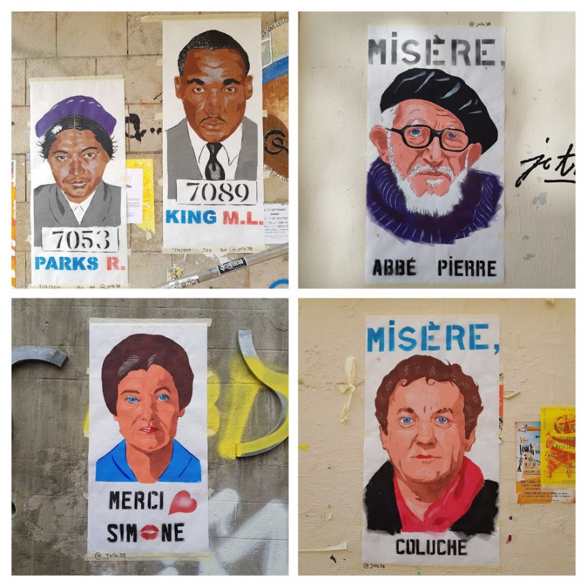 Jalb, pochoir, Lyon 1er, 2019 et 2020